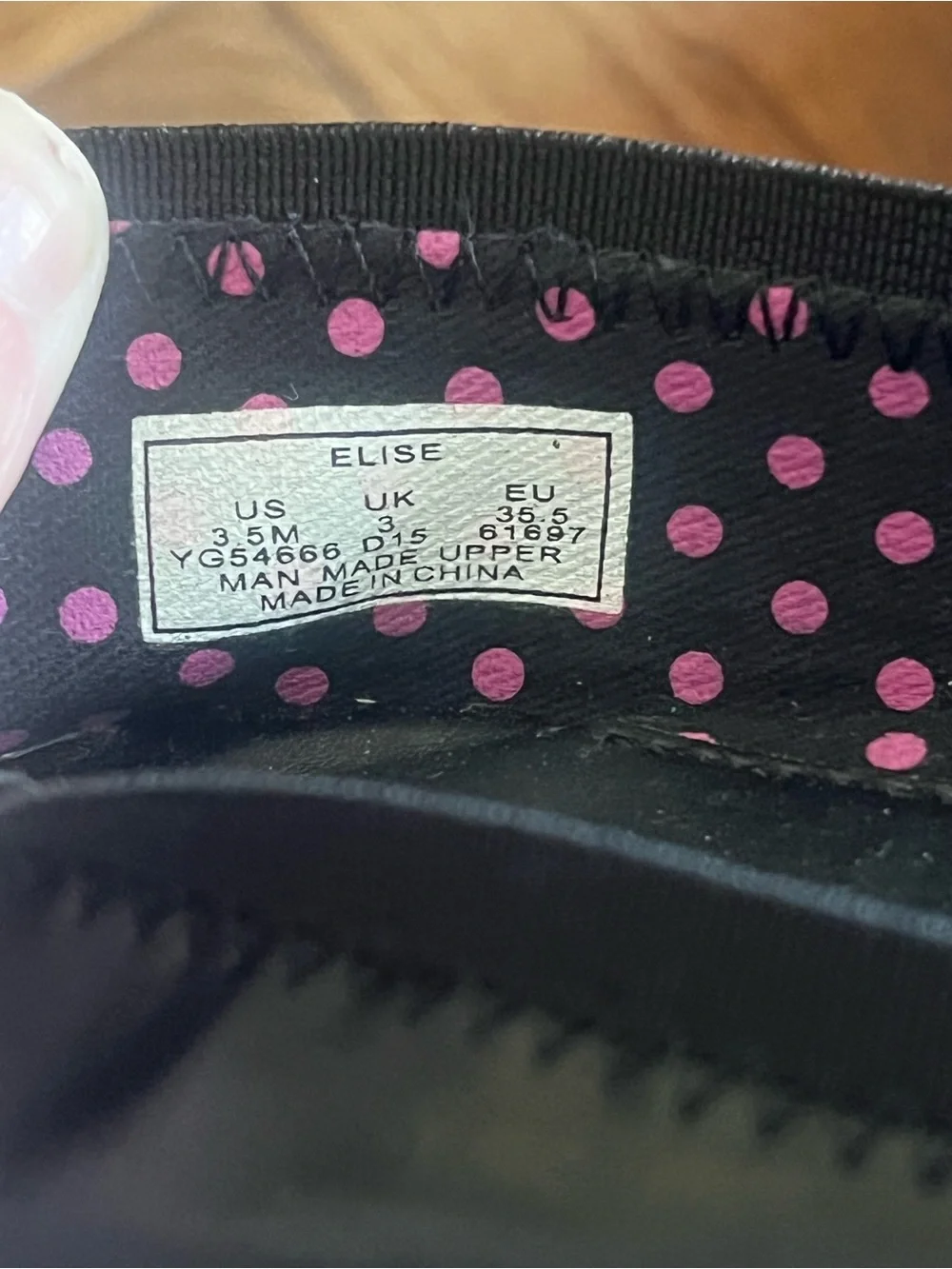 Sperry Top-Sider Elise Black Ballet Flats Girls Youth 3.5 / Women’s 5